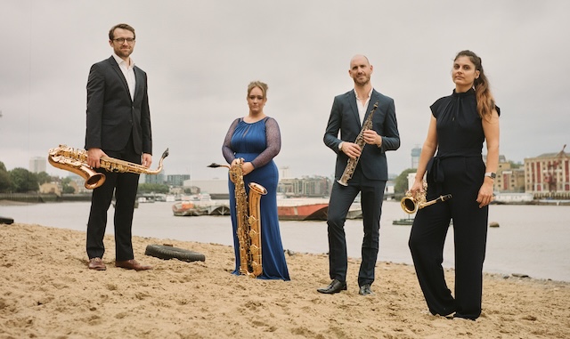 A saxophone quartet.