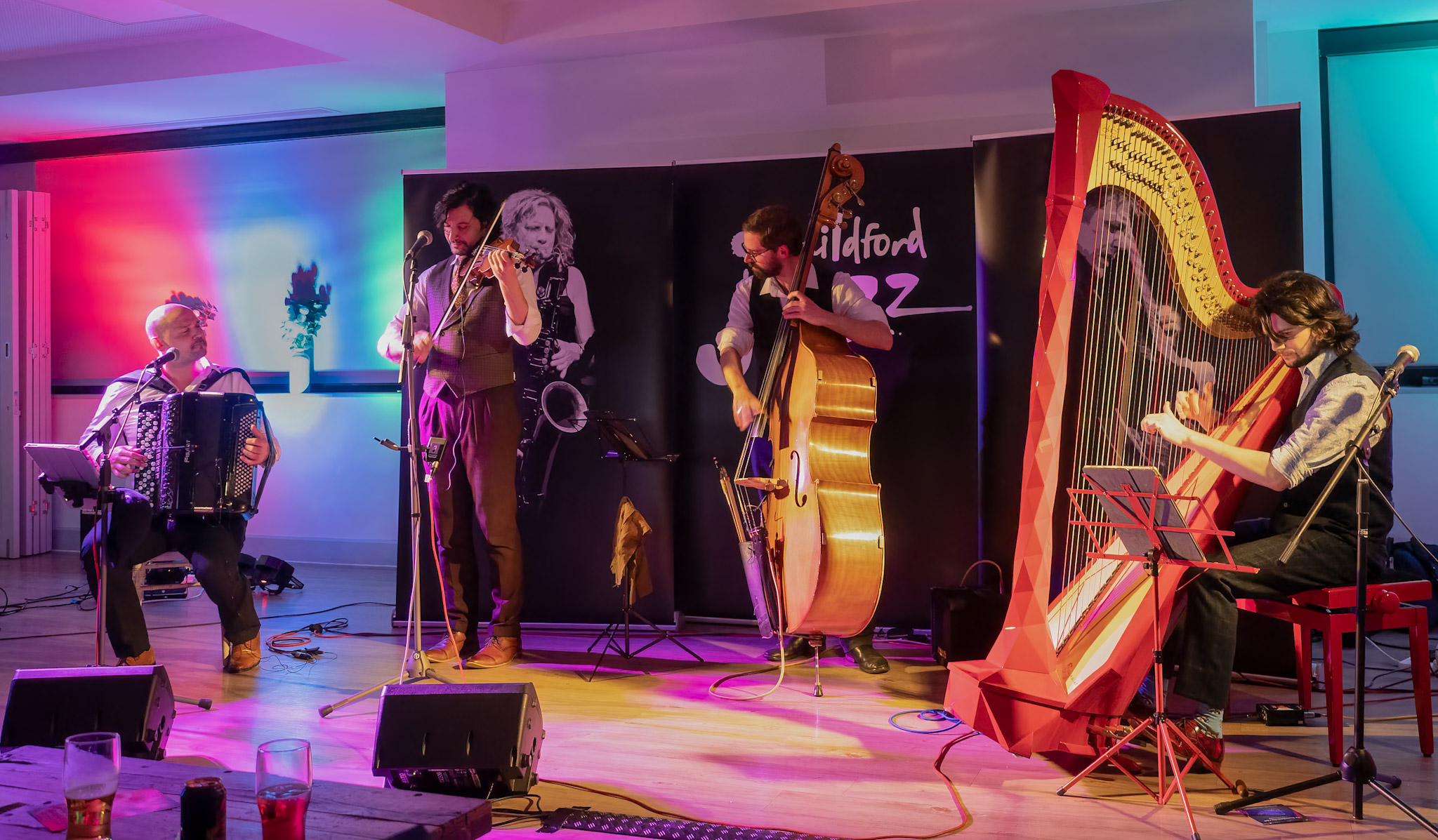 Performers on stage.