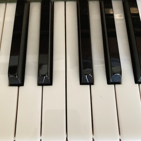 Piano keyboard.